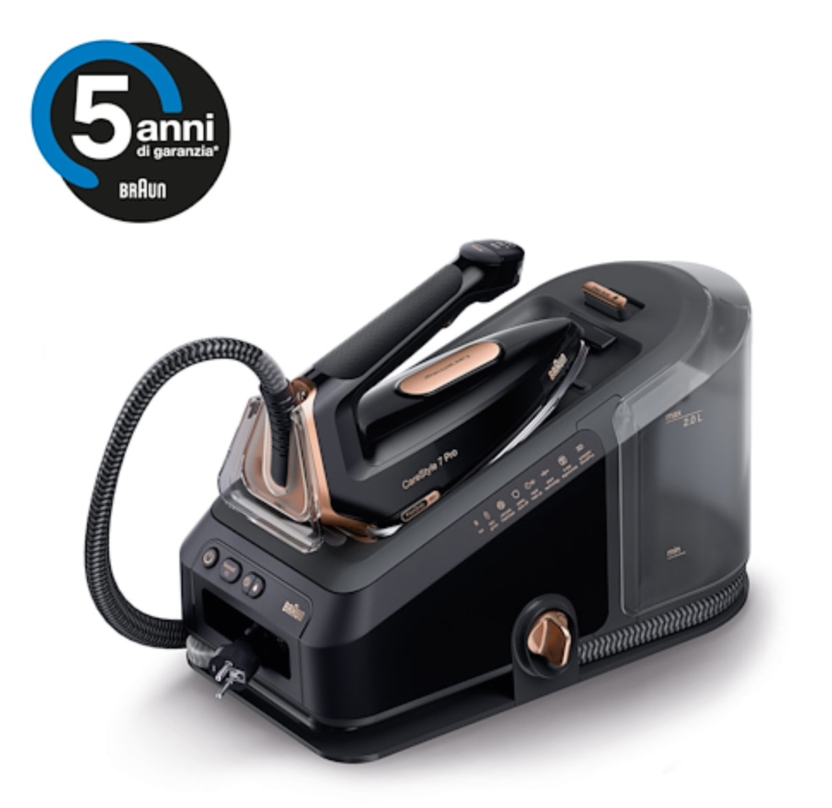 Braun CareStyle 7 Pro IS7286 BK ferro da stiro con caldaia