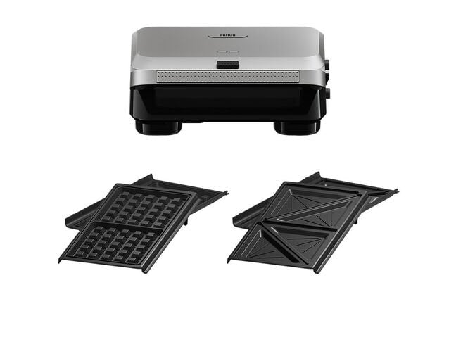 Braun SnackMaker 5 per sandwich e waffle toast SM5005 Argento