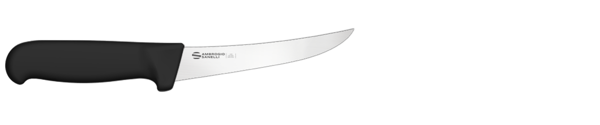 Sanelli Ambrogio coltello professionale da disosso curvo rigido Supra cm 15 SD00015