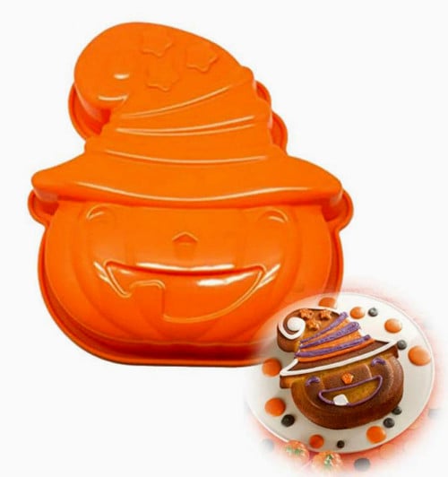 Stampo Silcone Tortiera forma di zucca Halloween FRT162GZ4S