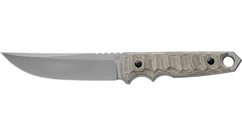 Fox RYU FX-634 MOD – Coltello Lama Fissa Niolox Stonewashed, Micarta Verde, Fodero Kydex