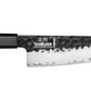 Shimura HIROKI coltello da cucina trinciante Chef damascato martellato tre starti 8,5"/22 cm