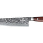 Shimura PRO coltello Chef cuoco damascato martellato 67 strati 8"/20 cm