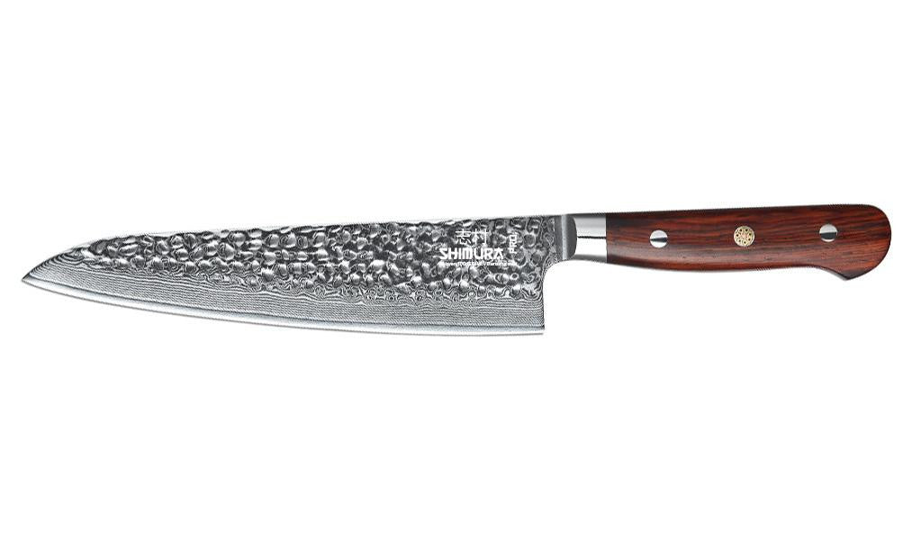 Shimura PRO coltello Chef cuoco damascato martellato 67 strati 8"/20 cm