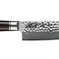 Shimura MIYUKI coltello Santoku da cuoco Chef orientale adatto a tutti gli usi damascato martellato 7"/18 cm