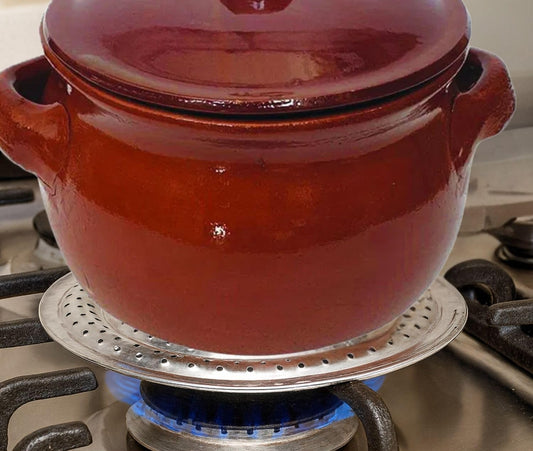 Spargifiamma 20 cm. progettato per ottimizzare la distribuzione del calore su tutti i fornelli a gas.