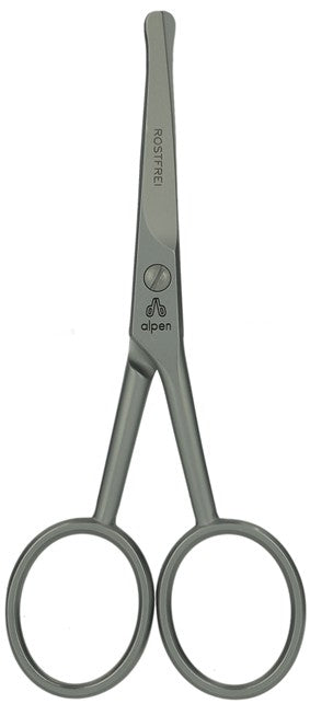 Alpen forbici inox con puntetonde per peli naso e orecchie 4" (10 cm.) 5404.40