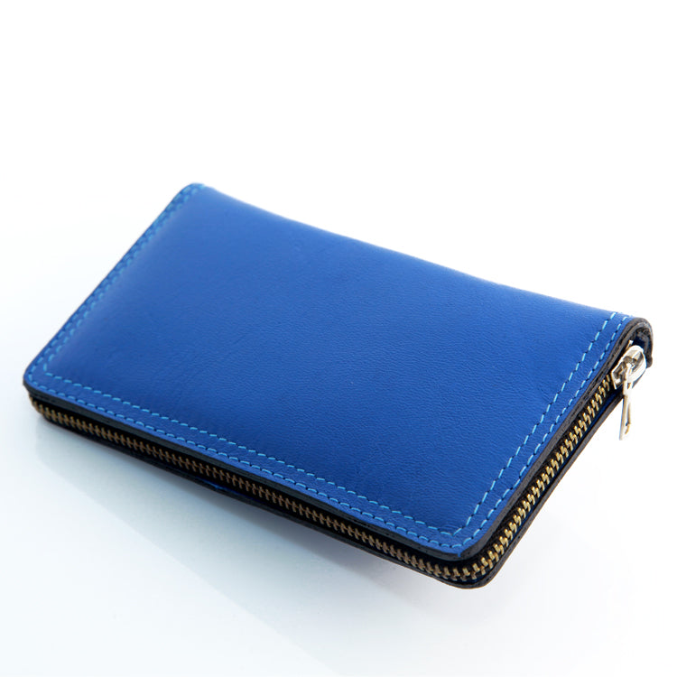 Alpen set manicure da 7 pezzi inox astuccio in pelle Blu 6825R