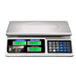 Bilancia digitale calcolo automatico prezzo divisione 0,05/40kg batteria ricaricabile incorporata con display dalla parte cliente