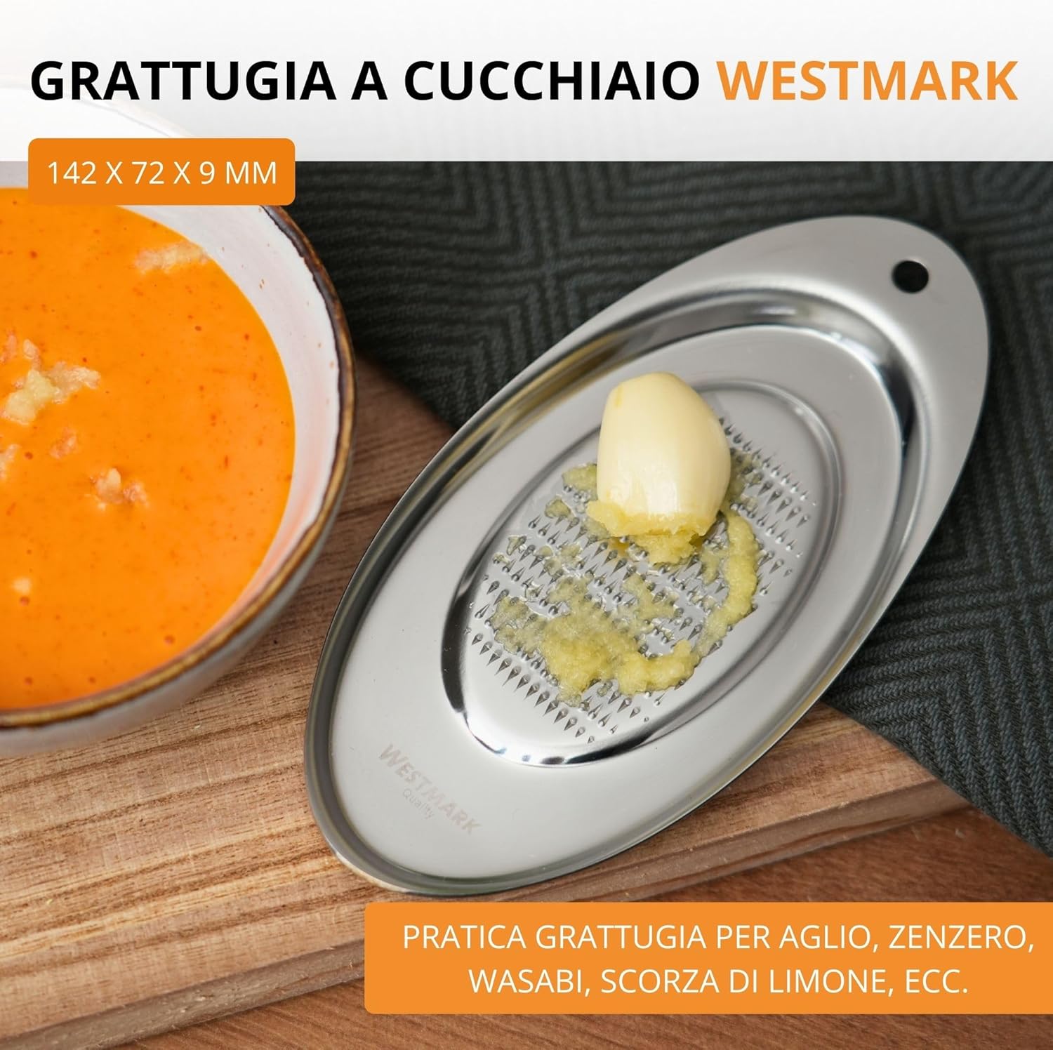 Grattugia zenzero acciaio inossidabile Westmark 04 06 47
