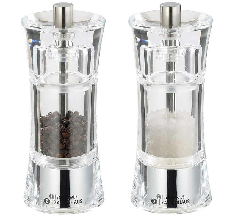 Zassenhaus Set composto da macina pepe e macina sale Aachen da 14 cm.