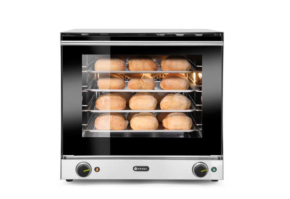 Forno a Convezione Professionale HENDI H90 2670W – 4 Teglie Incluse