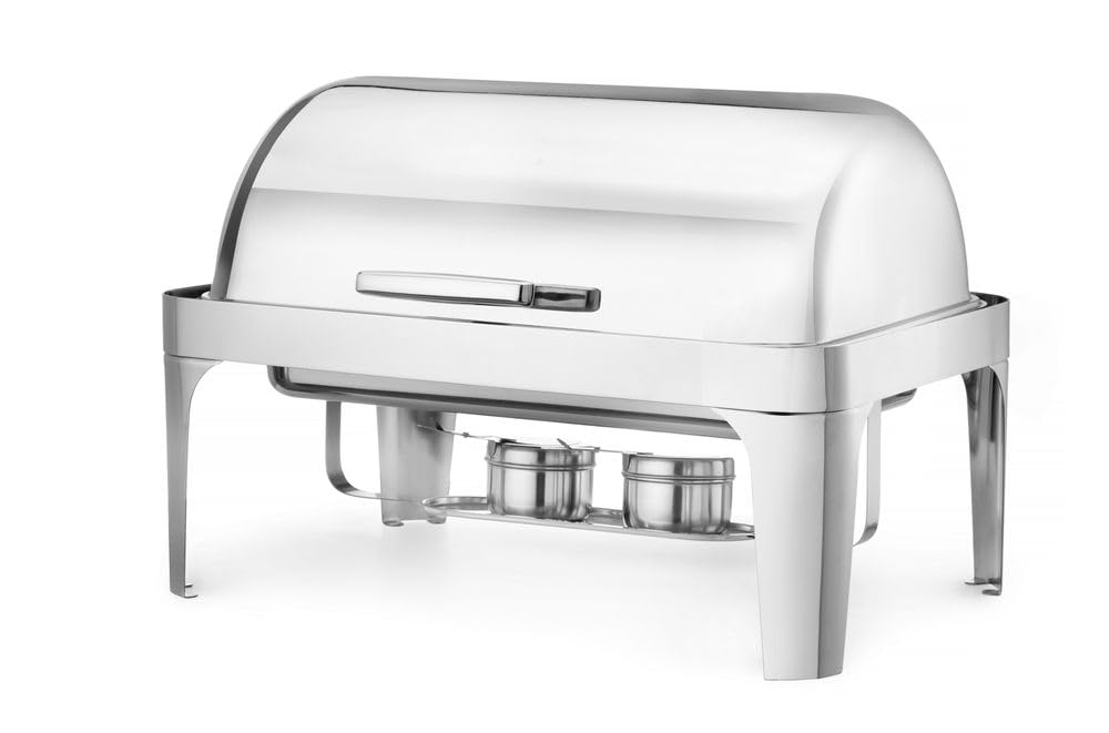 Scaldavivande con Coperchio Arrotolabile 180° Gastronorm 1/1 HENDI Kitchen Line