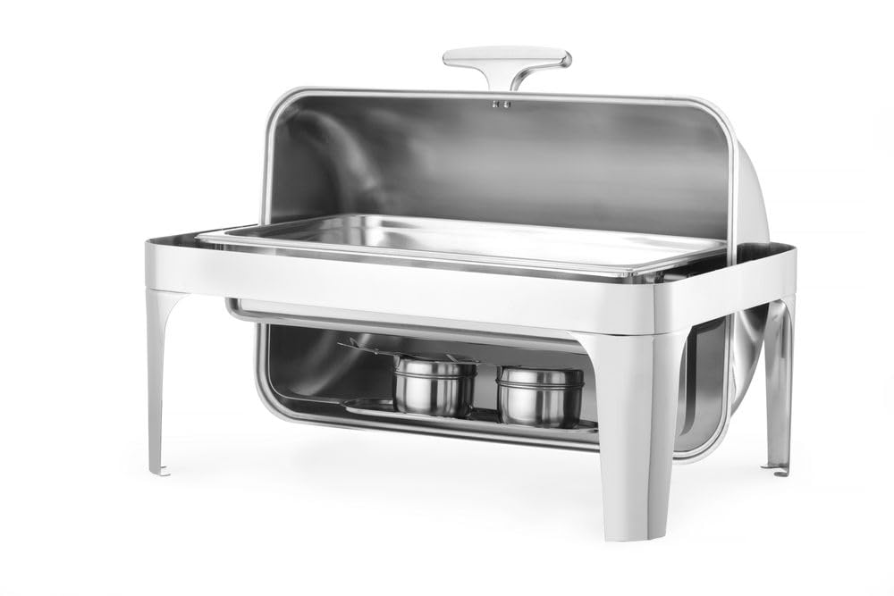 Scaldavivande con Coperchio Arrotolabile 180° Gastronorm 1/1 HENDI Kitchen Line