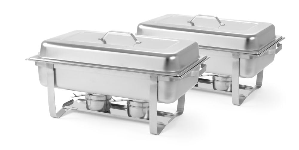 Scaldavivande Chafing dish Gastronorm 1/1 HENDI Kitchen Line 9L – Set 2 pezzi