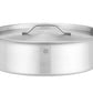 Hendi Pentola da stufato con coperchio 10,8L Ø360x(H)110mm adatto a a tutte le fonti di calore