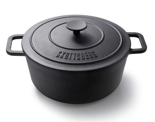 Skottsberg Casseruola in Ghisa ø 28 cm 5,5L | Senza PFOA e PTFE | Con Coperchio