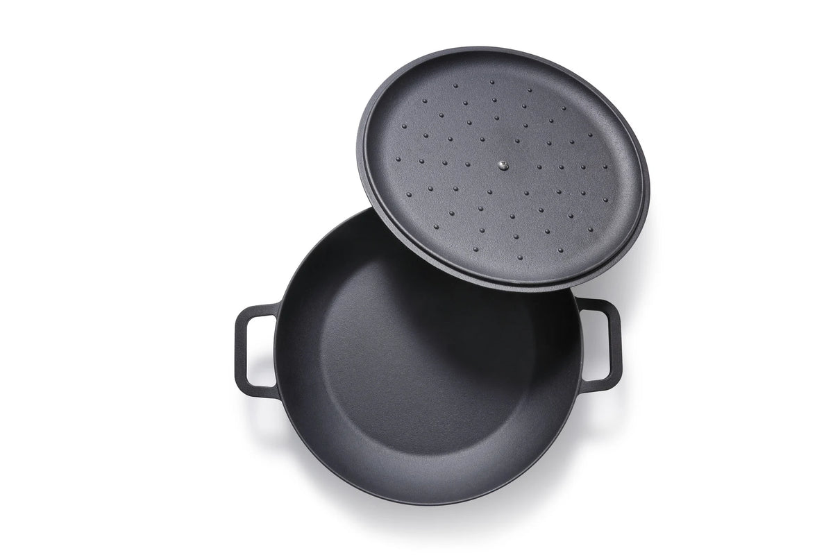 Skottsberg Casseruola in Ghisa ø 31,5 cm 3L | Senza PFOA e PTFE | Con Coperchio