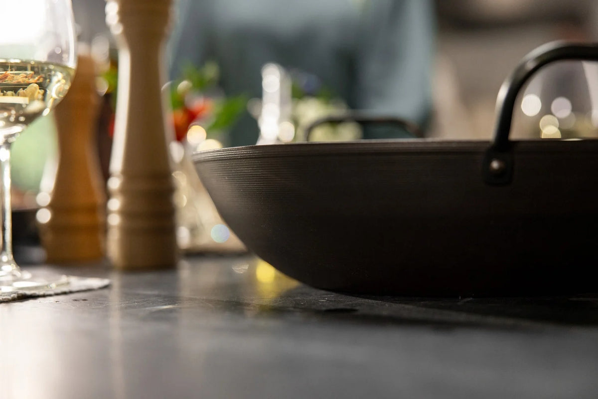 Skottsberg Wok Wadjan in Acciaio al Carbonio ø 34 cm | La Tecnologia che Trasforma la Cucina | Senza PFOA e PTFE