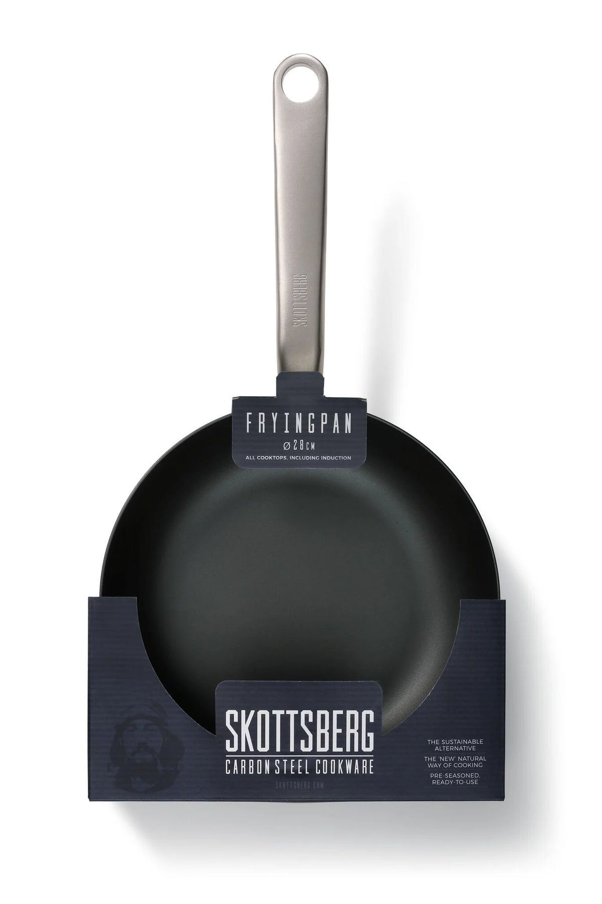 Skottsberg Padella in Acciaio al Carbonio ø 24 cm | La Tecnologia che Trasforma la Cucina | Senza PFOA e PTFE