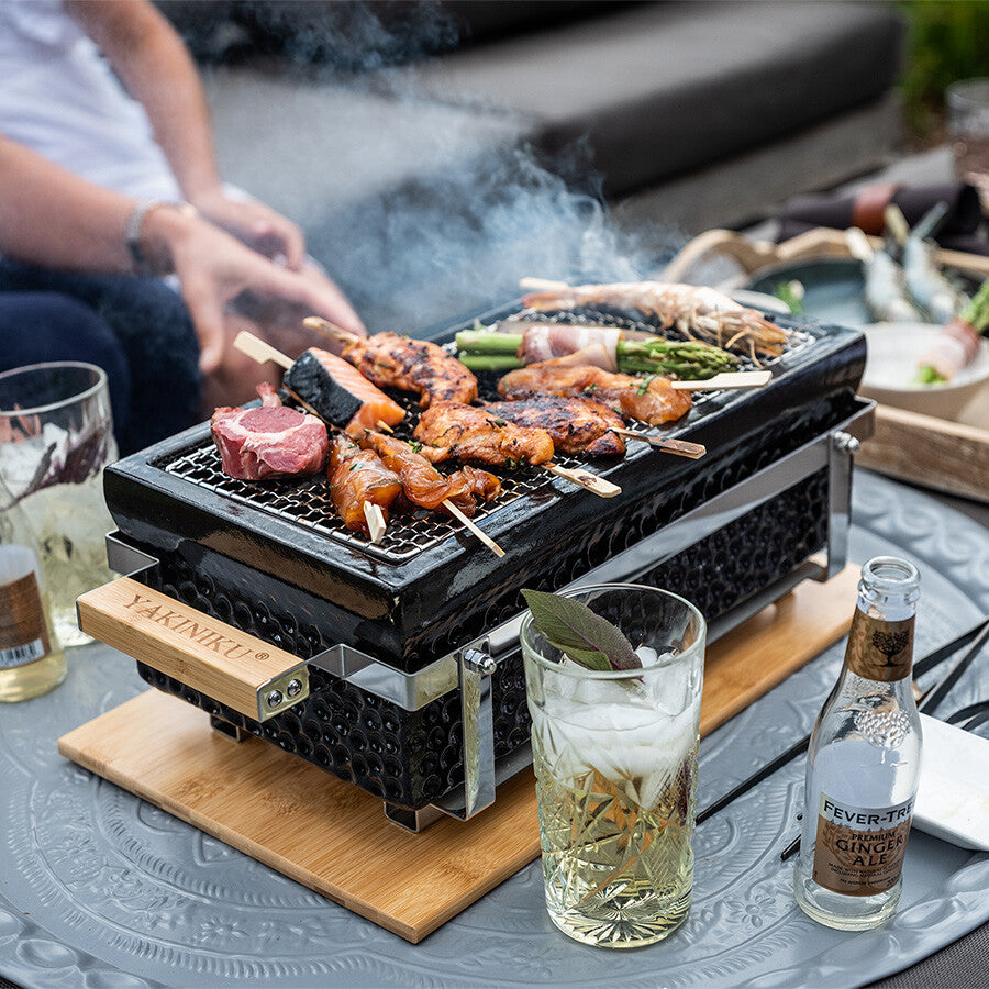 Yakiniku Shichirin Griglia da tavolo Shichirin rettangolare - Konro & Yakitori grill