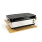 YAKINIKU nuovo Shichirin Grill da tavolo Medium "Pro" rettangolare Konro & Yakitori grill 2-6 persone cm 50x24x18