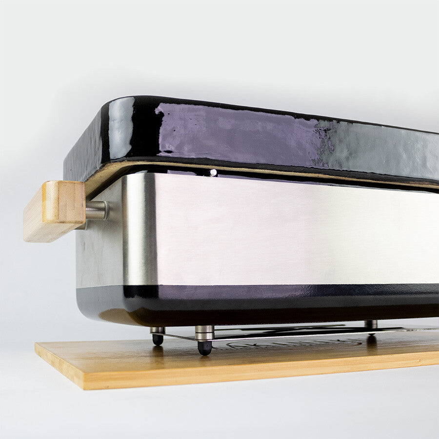 YAKINIKU nuovo Shichirin Grill da tavolo Medium "Pro" rettangolare Konro & Yakitori grill 2-6 persone cm 50x24x18