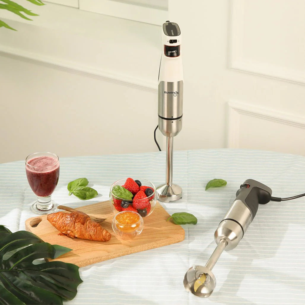 Kuvings MIXPRO1000 Frullatore a Immersione 1000W | Minipimer con Tritatutto, Frusta e Tazza