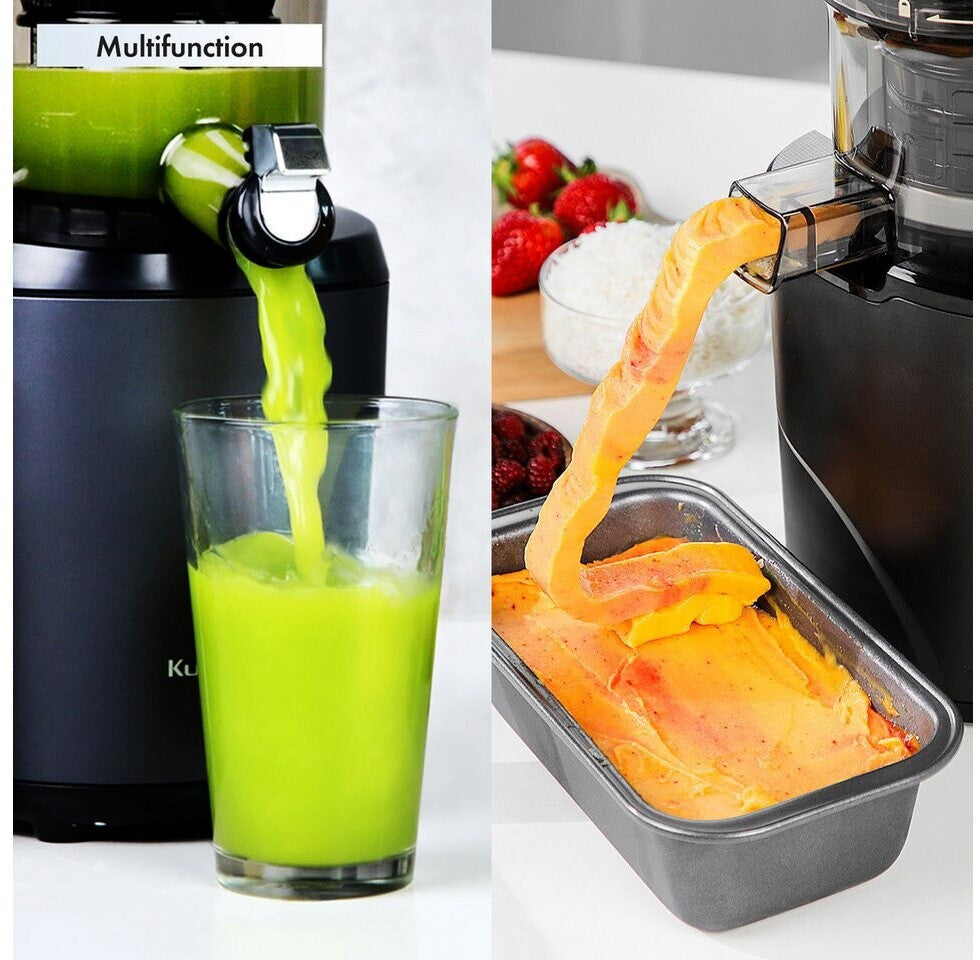 Kuvings AUTO6 Estrattore 200W Silver, Slow Juicer Automatico con Filtro da Gelato
