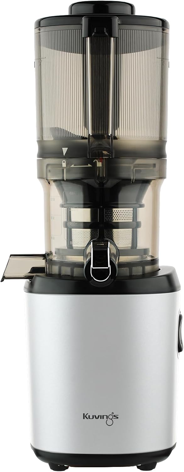 Kuvings AUTO6 Estrattore 200W Silver, Slow Juicer Automatico con Filtro da Gelato