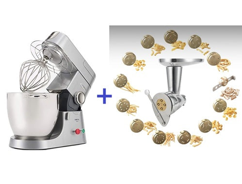 Impastatrice per Pasta Fresca Kenwood Chef XL KPL9000S | Torchio Estrusore + Trafile in Bronzo