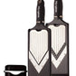 Microplane mandolina a V regolabile con accessorio julienne e paramani