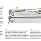 Leatherman pinza multiuso Wave + 18 utensili con fodero in nylon LTG832526