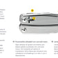 Leatherman pinza multiuso Sidekick 14 utensili con fodero naylon LTG831439