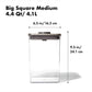 Pop OXO Steel contenitore per dispesa apribile con una mano 4,2L
