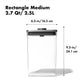 Pop OXO Steel contenitore per dispesa apribile con una mano 2,6L