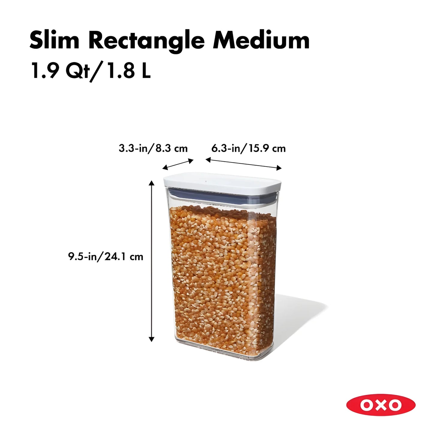 Pop OXO contenitore per dispesa apribile con una mano 1,8 L