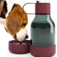 Asobu bottiglia con ciotola per animali bordeaux L 1,5 in Tritan
