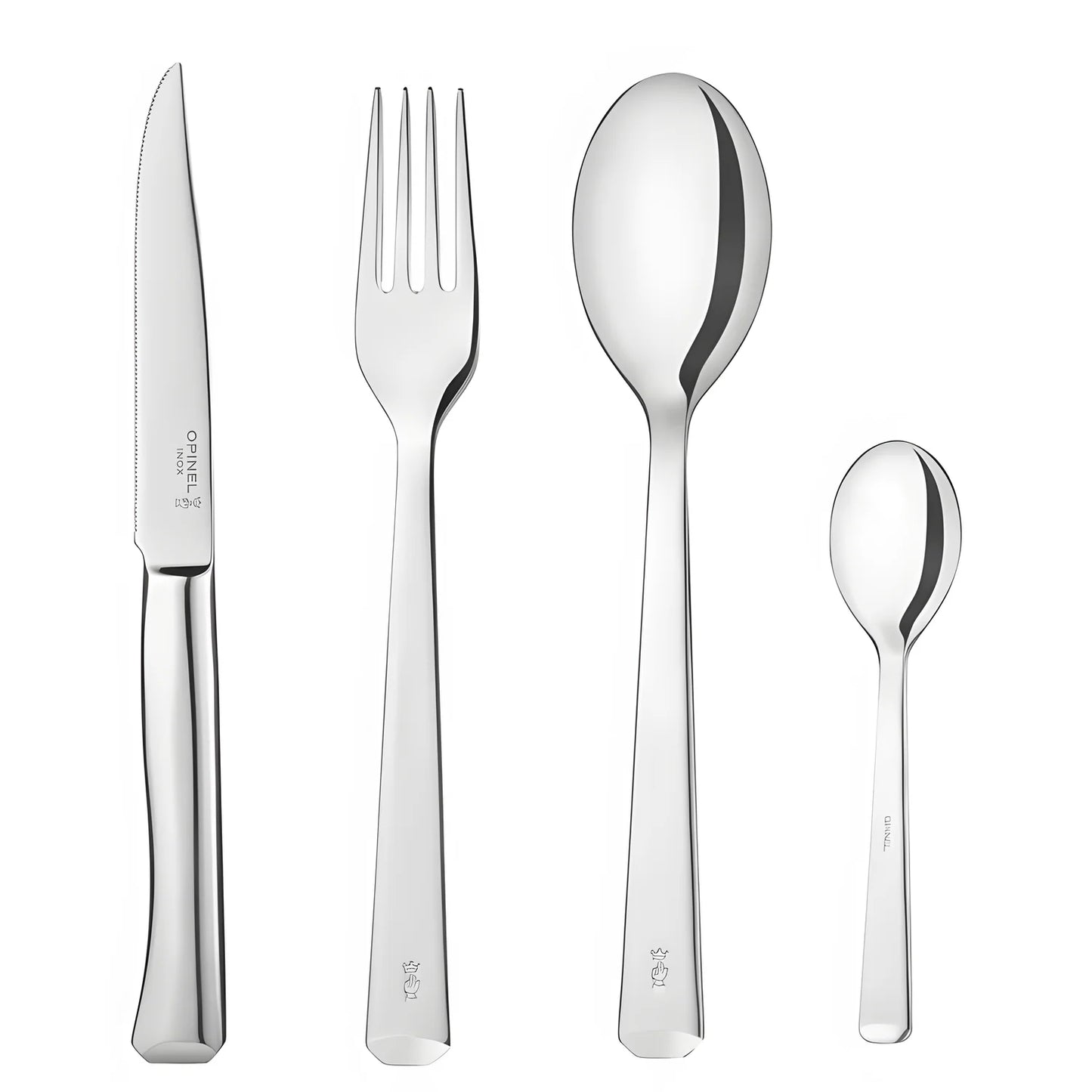 Opinel Set completo di posate in acciaio inox Perpétue Pz 16