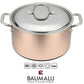 Casseruola rame inox B'chef induzione 24 cm con coperchio