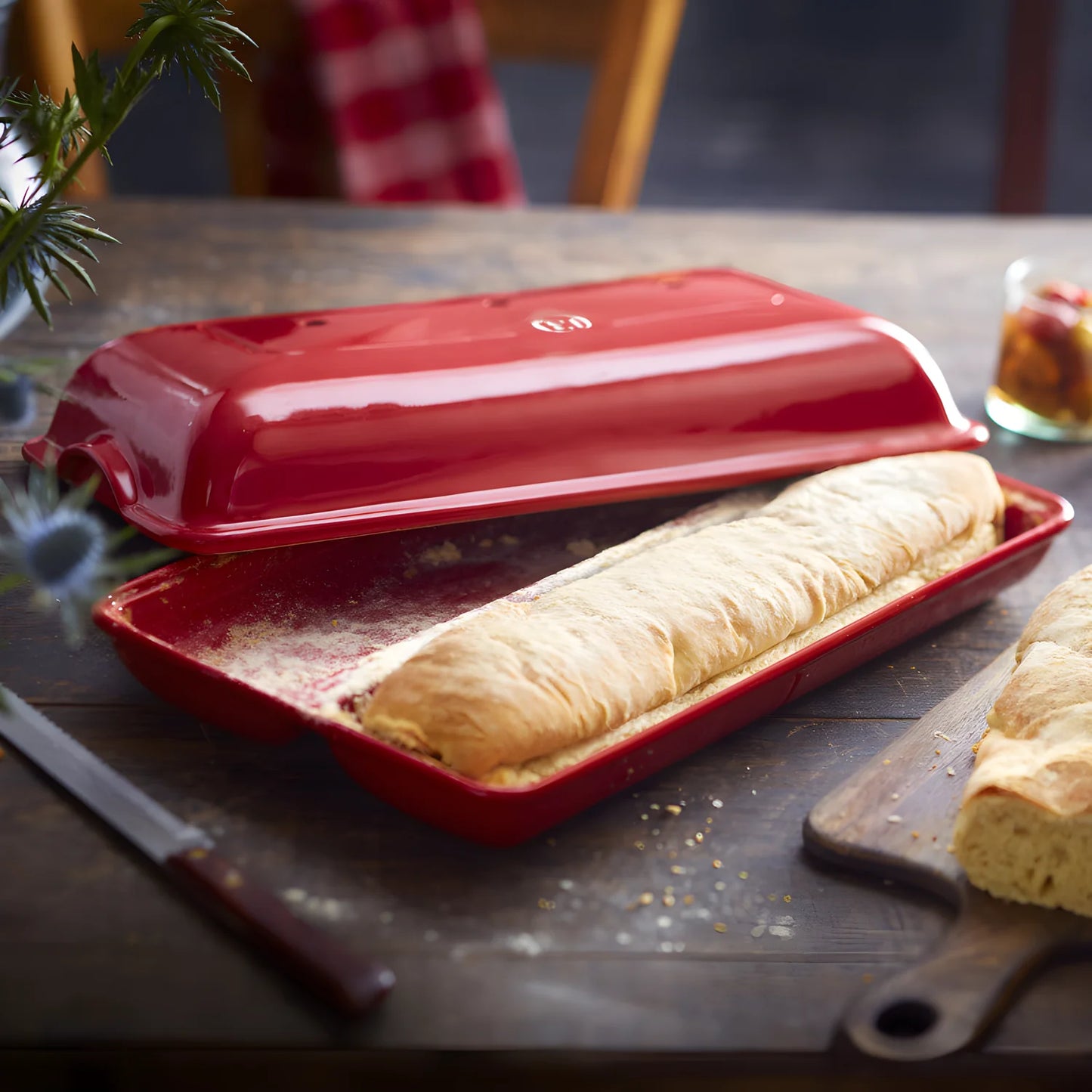 Emile Henry cuoci pane Ciabatta in ceramica 39x23x10,5cm. 345502