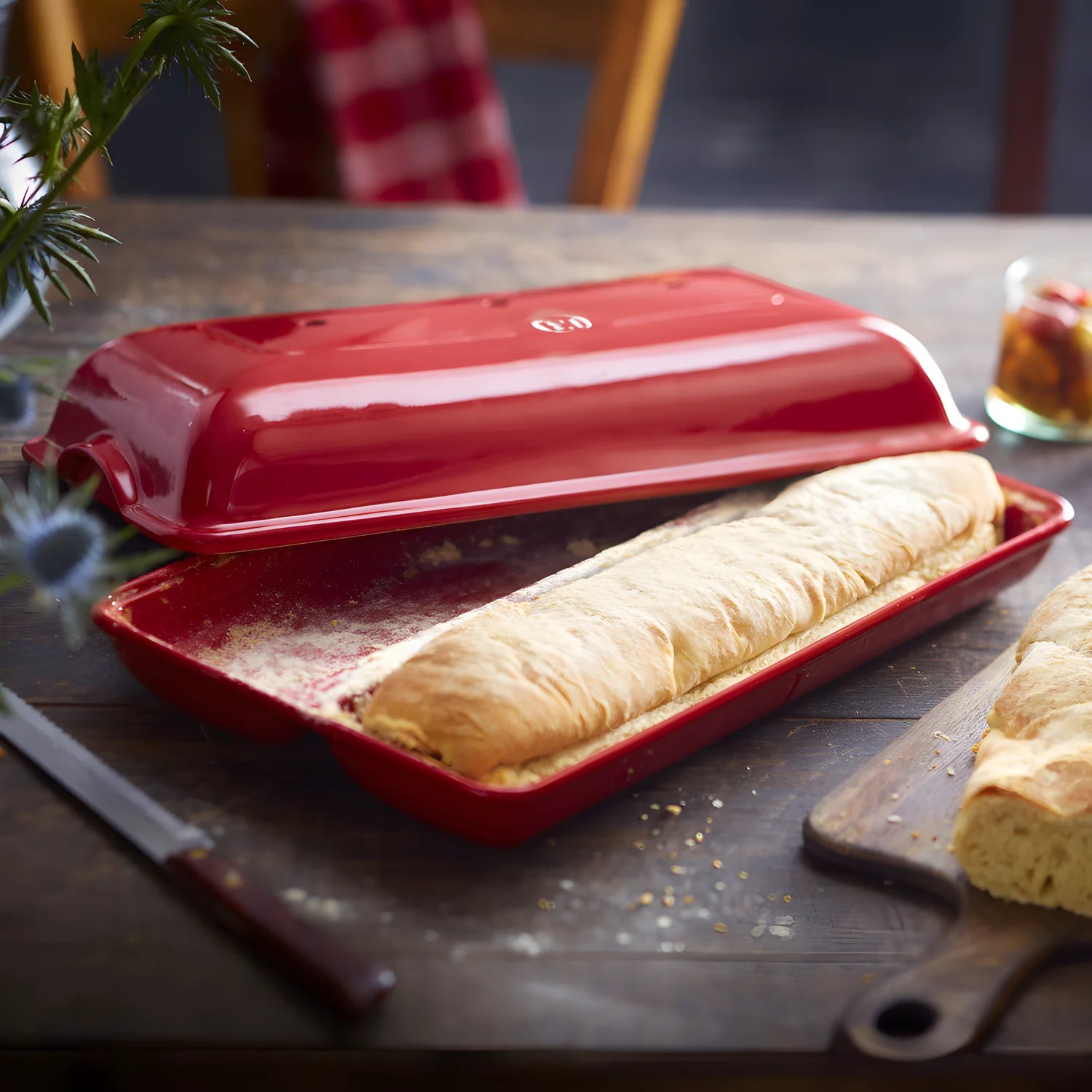 Emile Henry cuoci pane Ciabatta in ceramica 39x23x10,5cm. 345502