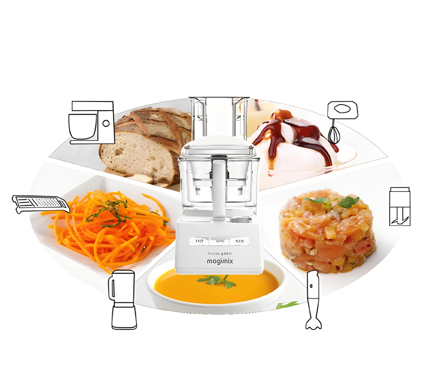Magimix Robot Multifunzione per cucina 4200XL Bianco