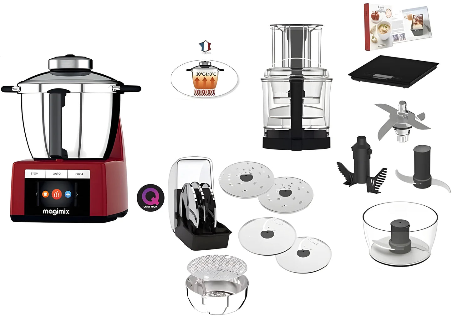 Magimix robot da cucina multifunzione Cook Expert 1700W rosso