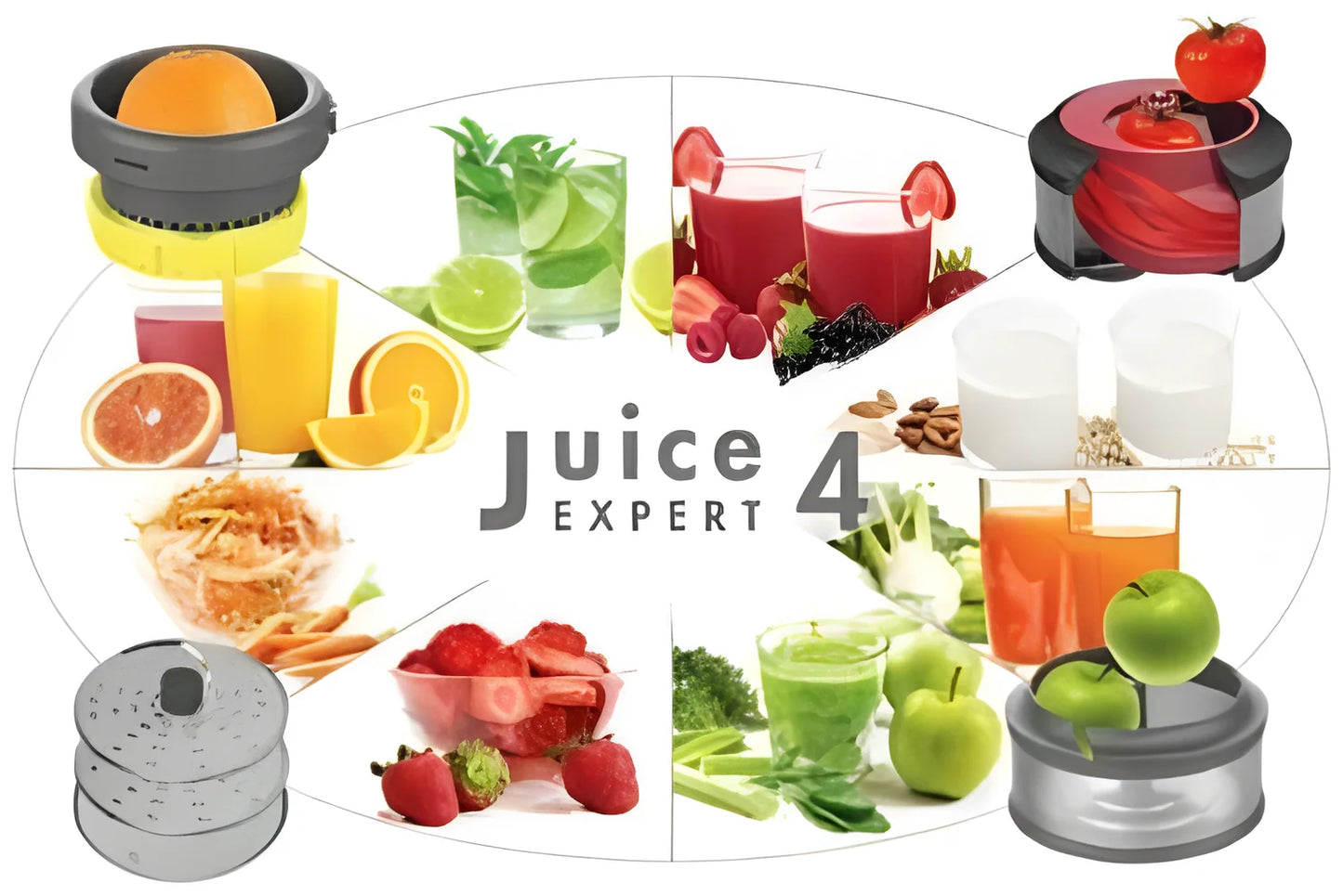MAGIMIX Estrattore Juice Expert 4 più 2 tazze da viaggio 400 ml