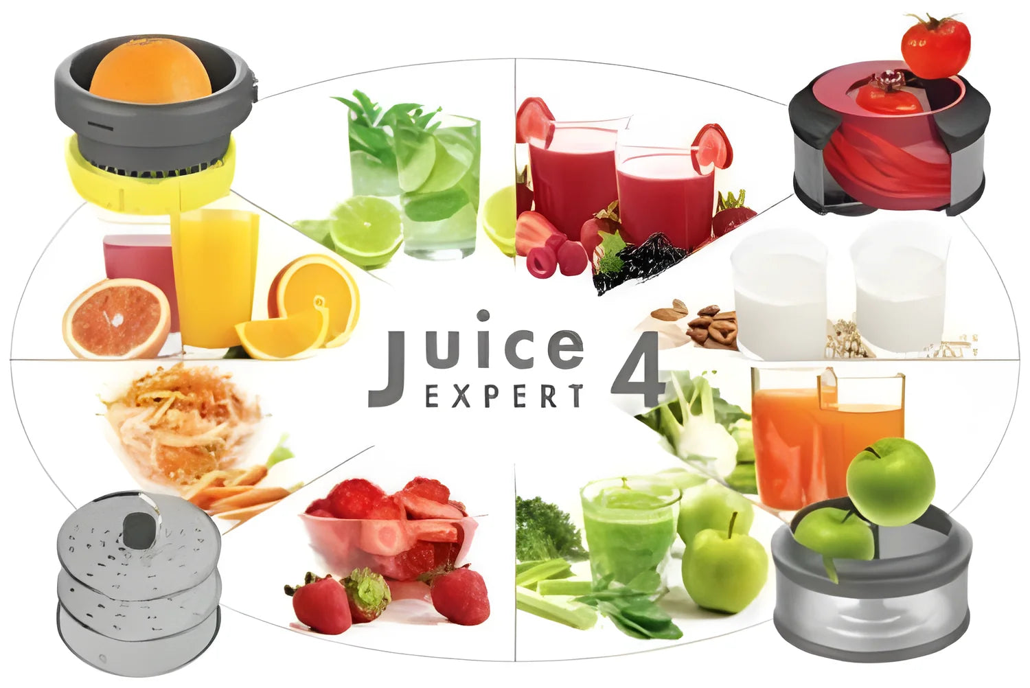 MAGIMIX Estrattore Juice Expert 4 più 2 tazze da viaggio 400 ml