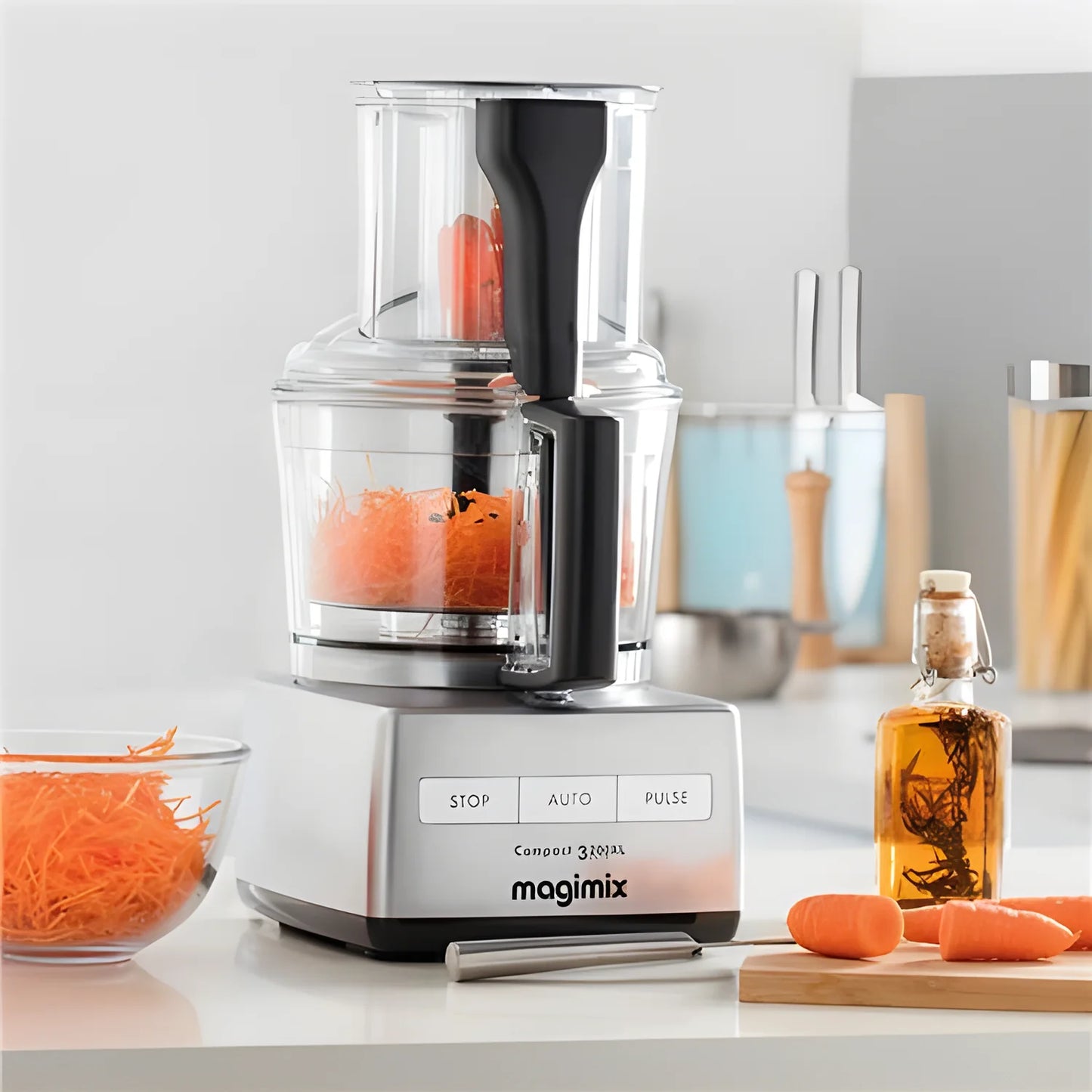 Magimix Robot 3200XL Compact System +spremiagrumi+cubettatrice cromo