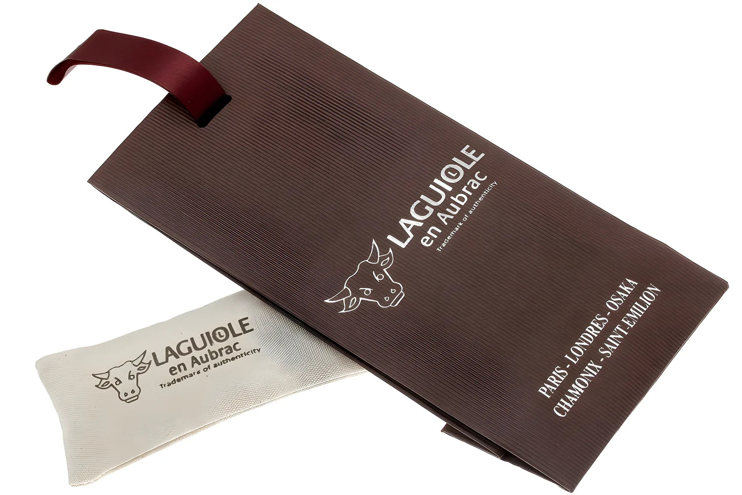 Laguiole en Aubrac coltello impugnatura Radica Pioppo annerita