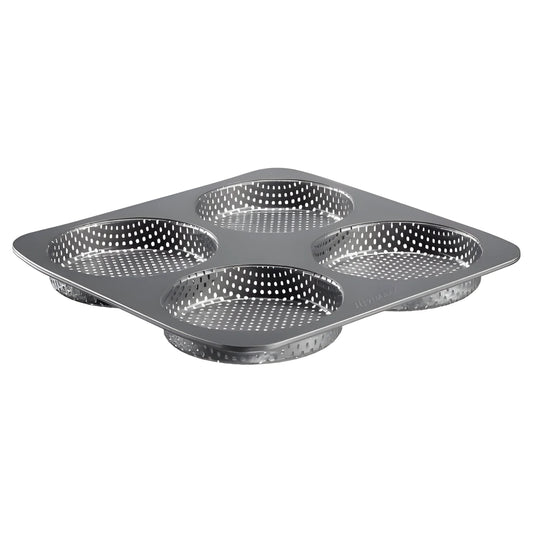 Westmark teglia perforata per 4 panini da Hamburger di 12 cm