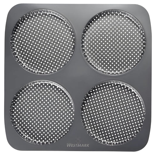 Westmark teglia perforata per 4 panini da Hamburger di 12 cm